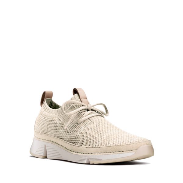 Clarks Womens Tri Native Flat Shoes White | CA-9481063